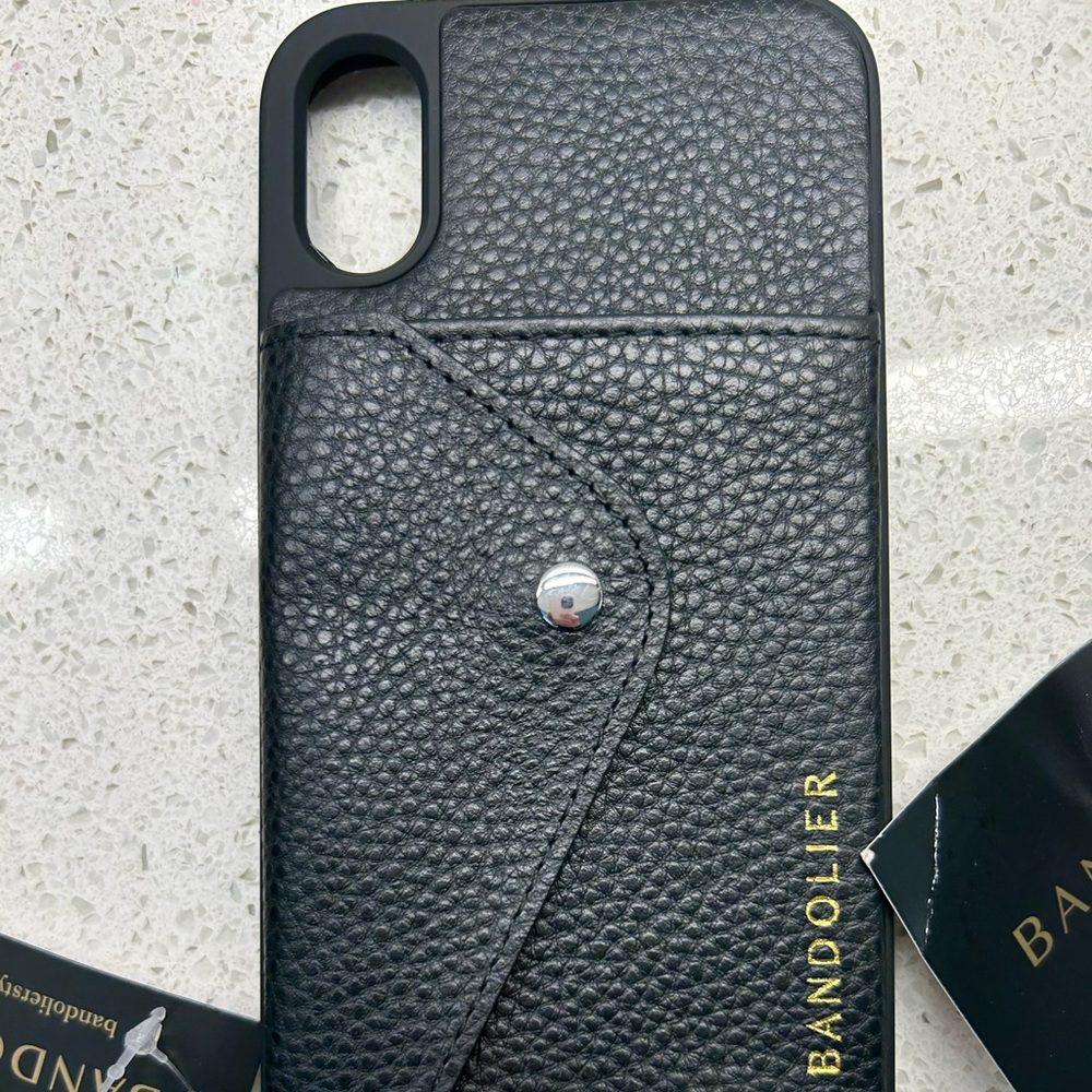 Bandolier phone case for iPhone XR with AirPods case